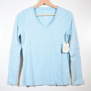 St. John's Bay V Neck Long Sleeve  T-Shirt